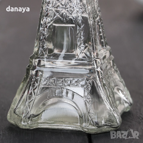 6281 Стъклена бутилка Айфелова кула, 250 мл, снимка 3 - Аксесоари за кухня - 52558978