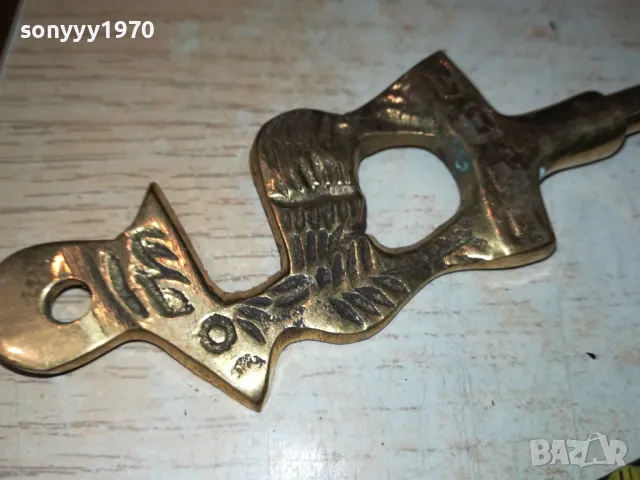 ОБУВАЛКА МЕД МЕСИНГ С ЕЛЕНЧЕ-ВНОС БЕЛГИЯ 2401251907, снимка 8 - Антикварни и старинни предмети - 48815520