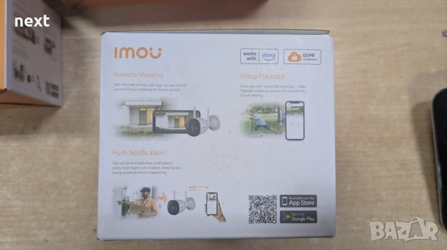 WiFi IP камера за видеонаблюдение Imou Bullet 2C 5MP + Гаранция 24м, снимка 3 - IP камери - 52526045