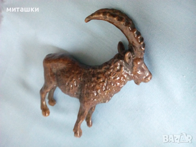 Бронзова статуетка козел, снимка 4 - Статуетки - 53898478