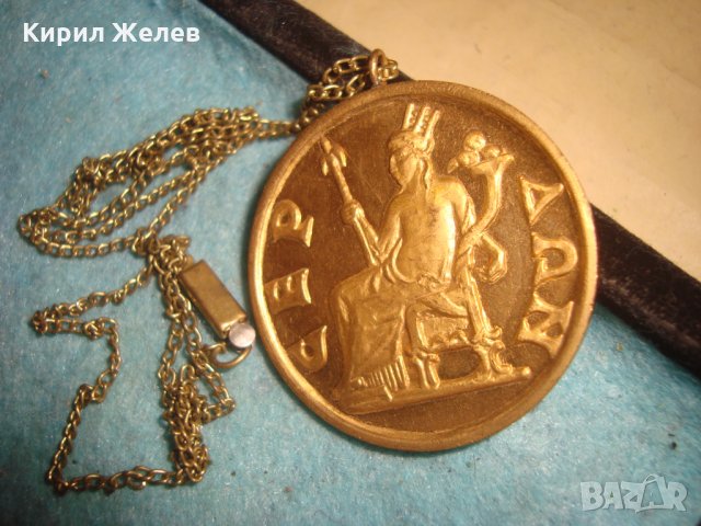 СОФИЯ 1968г 9-ти СВЕТОВЕН ФЕСТИВАЛ на МЛАДЕЖТА и СТУДЕНТИТЕ ПОЗЛАТЕЛ РЯДЪК МЕДАЛ ПЛАКЕТ БРОНЗ 25499 , снимка 8 - Антикварни и старинни предмети - 35527757