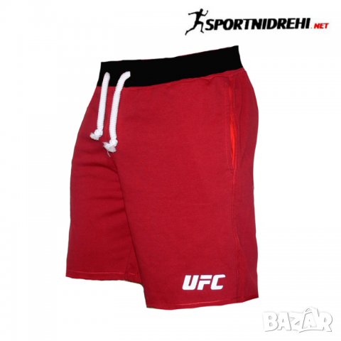 Спортни къси панталони UFC, червени, памук и ликра, снимка 1