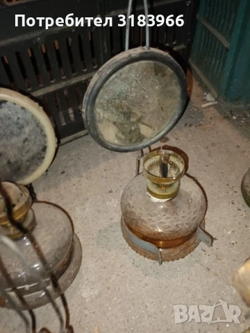  голям лот газови лампи 6 броя без шишета, снимка 5 - Антикварни и старинни предмети - 50609085