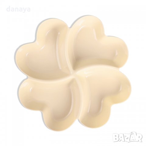 1971 Цветен поднос ордьовър купичка за ядки и салати с 4 отделения, снимка 7 - Чинии - 31866440