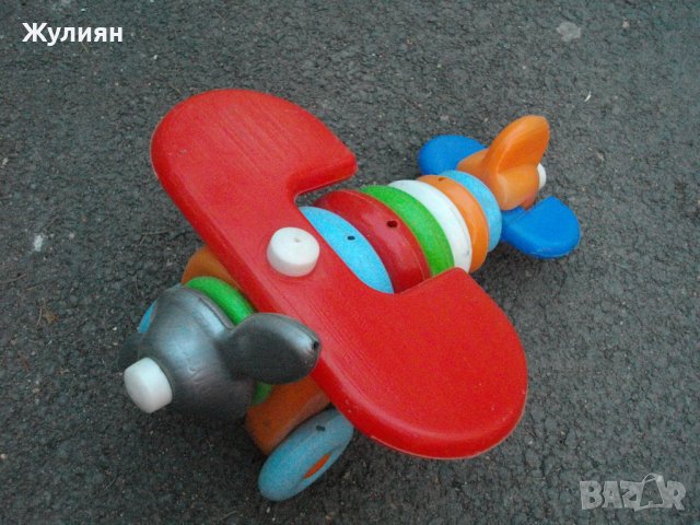 СОЦ БЪЛГАРСКА ДЕТСКА ИГРАЧКА САМОЛЕТ , снимка 2 - Антикварни и старинни предмети - 44420452
