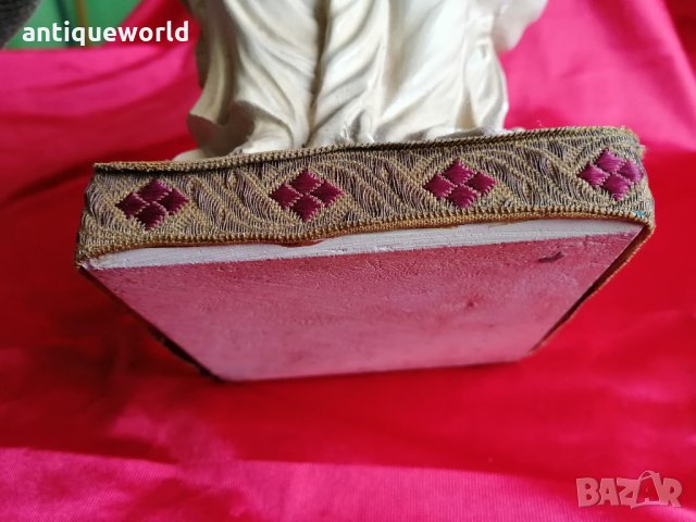 19 Век Статуя  Авторска Девата с Младенеца Подписана!, снимка 8 - Антикварни и старинни предмети - 35324194