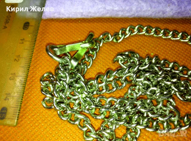 ДЪЛГА ЗДРАВА ЗЛАТИСТА ВЕРИЖКА СИНДЖИР от БЛАГОРОДНА СТОМАНА КЛАСИЧЕСКА ПЛЕТКА 20378, снимка 7 - Колиета, медальони, синджири - 47336443