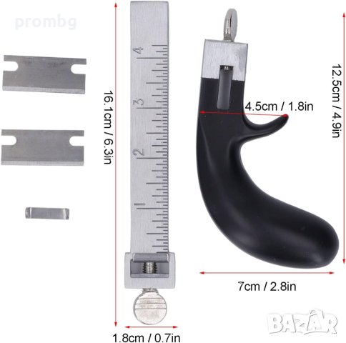метален инструмент за рязане на кожени ленти, ремъци, колани, снимка 8 - Други инструменти - 37045274