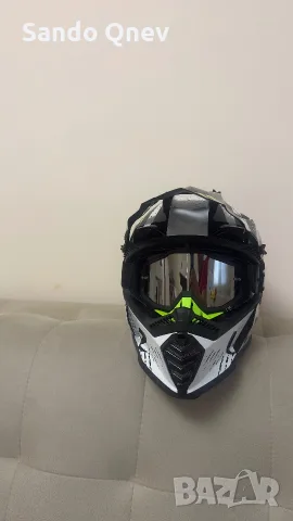 Ендуро / Крос каска LS2 MX437 Fast + Очила 100% Racecraft, снимка 3 - Аксесоари за велосипеди - 56023416