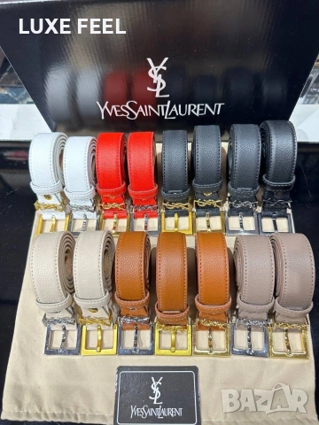 YVES SAINT LAURENT 💎 Естествена Кожа , снимка 11 - Колани - 54020220