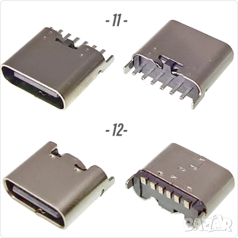 Букса конектор USB Type-C  6 , 4 , 2 pin , Waterproof IP67-IP68  panel mount connector,панелен  монт, снимка 7 - Ремонт на друга електроника - 50423467