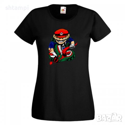 Дамска тениска Mario VS Monster Игра,Изненада,Подарък,Празник,Повод, снимка 2 - Тениски - 37237107