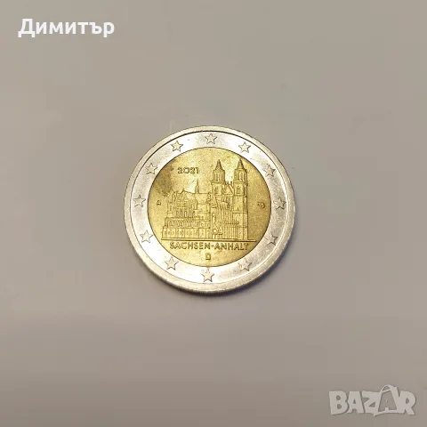 2 Евро Германия - Саксония-Анхалт 2021 А