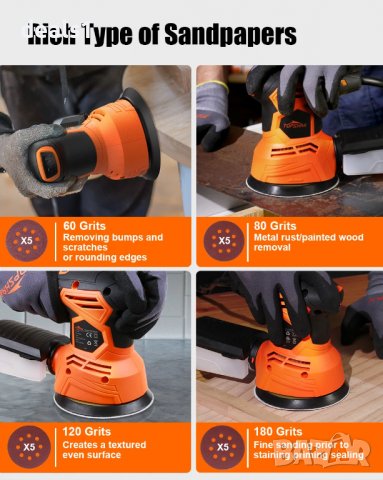 TOPSHAK TS-SD4 240W Електрическа Шлайфмашина, снимка 6 - Други инструменти - 37390462