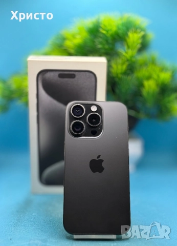 Apple iPhone 15 Pro, 256GB, 5G, Black Titanium , снимка 6 - Apple iPhone - 52684123