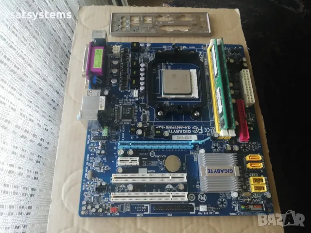 Дънна платка Gigabyte GA-M61PME-S2P Socket AM2+ CPU+FAN+RAM, снимка 3 - Дънни платки - 47976654