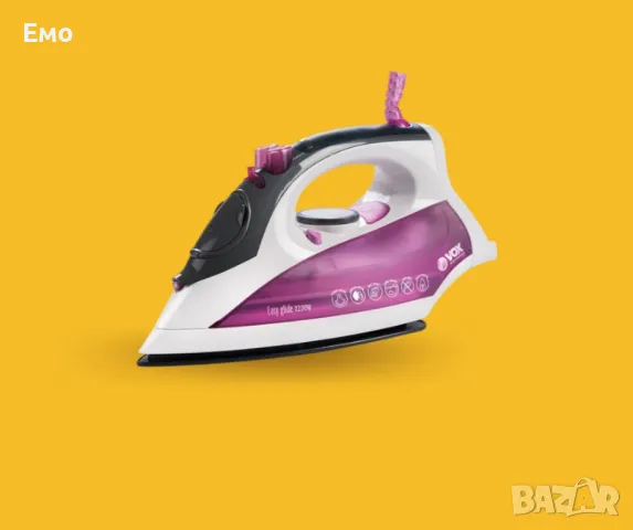 Парна ютия с керамична плоча - Мощност 2200W - Лесно гладене. Гаранция 24 Месеца, снимка 3 - Ютии - 48058642