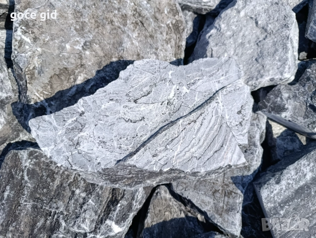 Сив стенен камък гнайс (rock face) - за зидове и огради, снимка 2 - Строителни материали - 52554569
