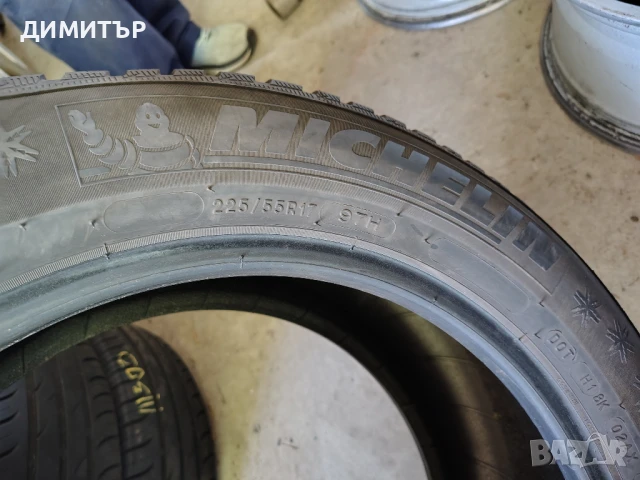 4бр.зимни гуми MICHELIN 225 55 17 DOT 21 цена за брой, снимка 5 - Гуми и джанти - 51371902
