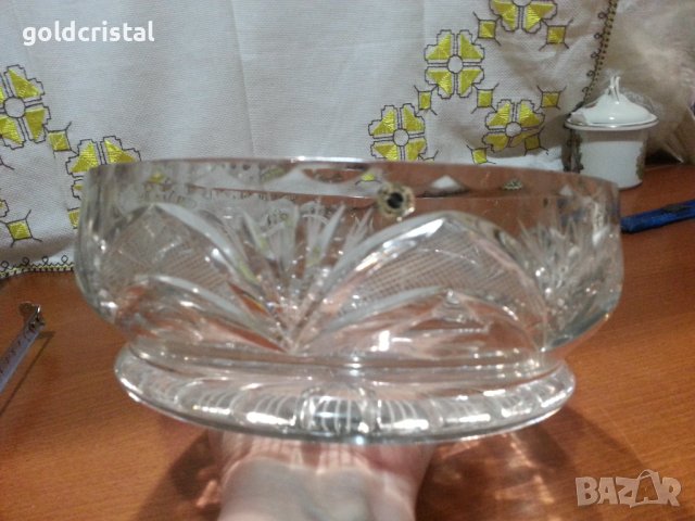 Кристална купа фруктиера серия Рамона , снимка 2 - Антикварни и старинни предмети - 44343814