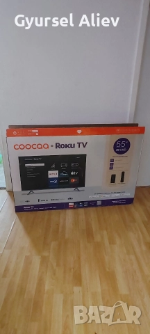 Продавам нов смарт телевизор купен е от Германия със нова стойка за стена, 4K UHD 55 inch zoll , снимка 4 - Телевизори - 52632128