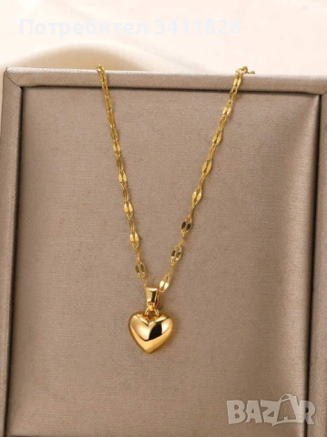 Mini Heart Necklace 💛 | дамско колие със сърце