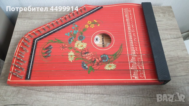 Стар музикален инструмент Цитра, снимка 3 - Антикварни и старинни предмети - 53927297