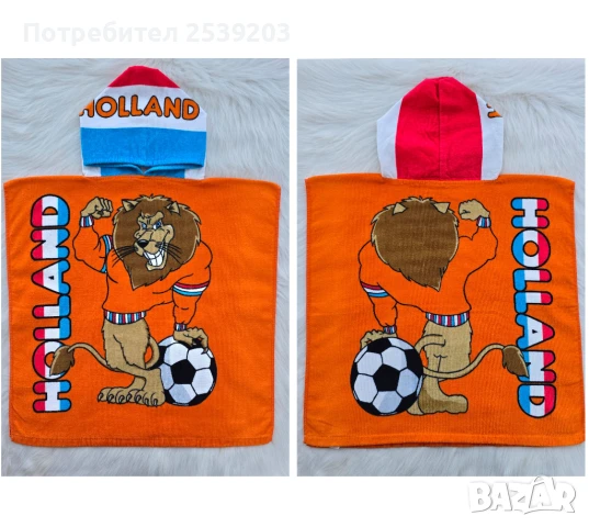 Детско пончо за плаж  , снимка 1