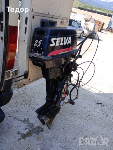 Продавам извънбордов д-л Selva 25HP, 2т, обслужена с щамбайн и жила , внос от Италия, снимка 2 - Воден транспорт - 50695520