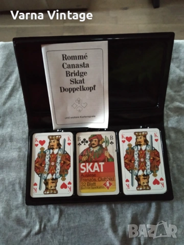 Три тестета карти в оригинален калъф НОВИ. Berliner Spielkarten Германия., снимка 2 - Карти за игра - 54138768