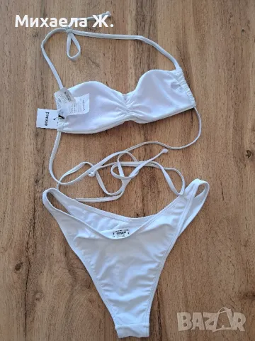 Нов бял бански Pimkie S размер, снимка 2 - Бански костюми - 50367411