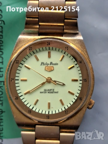 Часовник Filip Persio - работи., снимка 2 - Мъжки - 53898476