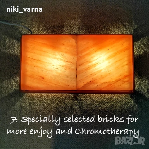 Хималайска солна лампа с димер, снимка 7 - Настолни лампи - 50887002