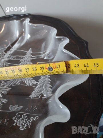 Немско коледно плато ордьовър Walter glass    17/1, снимка 5 - Колекции - 31942581