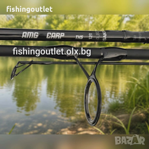 Висок клас шарански комплект - Три карбонови въдици 3.60м /3.5lbs/ + три макари с байтрънер и влакно, снимка 9 - Въдици - 54324845