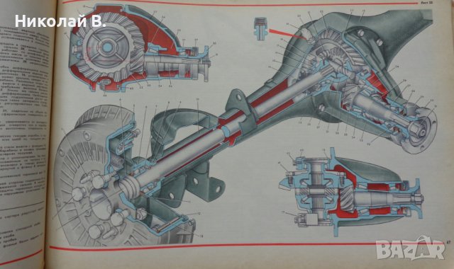 Книга Цветен албум автомобили Жигули ВаЗ 2101/2102/2103Москва Машиностроение 1978 год, снимка 10 - Специализирана литература - 37079481