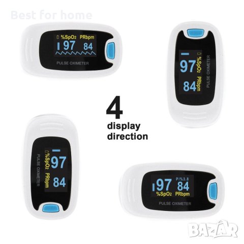 CONTEC CMS50N Удобен пулсоксиметър на върха на пръста SPO2 PR Сърдечен ритъм CE FDA, снимка 4 - Други - 42872820