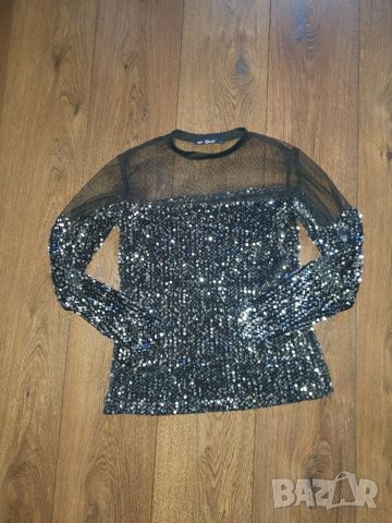 Блуза паети, снимка 3 - Блузи с дълъг ръкав и пуловери - 40612197