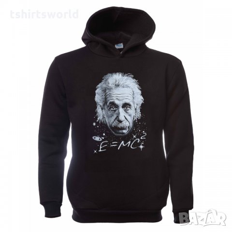 Нов мъжки суичър с трансферен печат на Алберт Айнщайн, снимка 7 - Суичъри - 31742207
