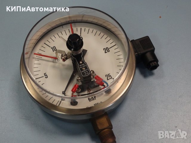 Ел. контактен Манометър Nuova Fima Ф 160, 16 bar, снимка 8 - Резервни части за машини - 34450071