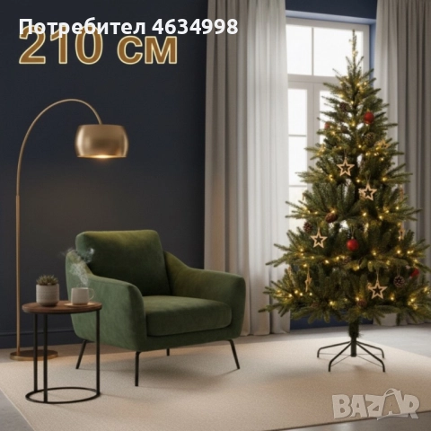 Красива коледна елха с естествено излъчване – празниците започват тук!, снимка 6 - Декорация за дома - 52374583