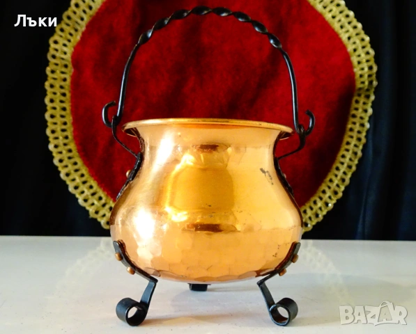 Медно менче 150 мл. , снимка 3 - Антикварни и старинни предмети - 53951973