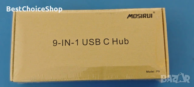 USB C Hub Многопортов адаптер, Mosirui 9-в-1 USB-C докинг станция с 4K HDMI, 5Gbps Type C 3.0, снимка 2 - Кабели и адаптери - 54154839