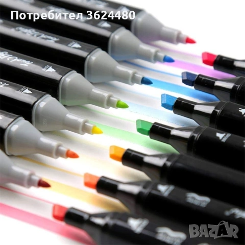 Алкохолни маркери за рисуване върху пластмаса и метал 4781, снимка 6 - Рисуване и оцветяване - 53358722