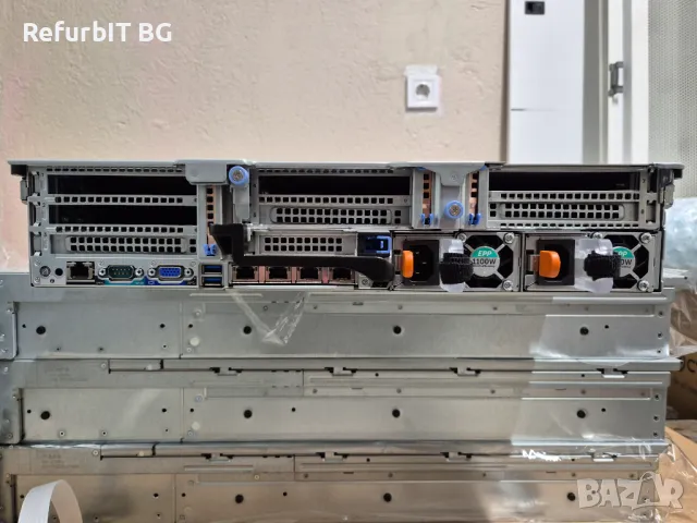 Dell R740xd сървър 24x 2.5" SFF , 2x Gold 6140 , 0Gb RAM , релси , преден панел, снимка 5 - Работни компютри - 48500576