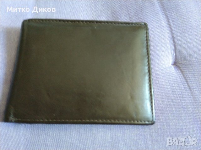 Немски портфейл 120х95мм естествена кожа /echt leder/ нов