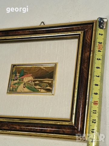 италианска мини картина върху златно фолио 1/3, снимка 9 - Картини - 47733457