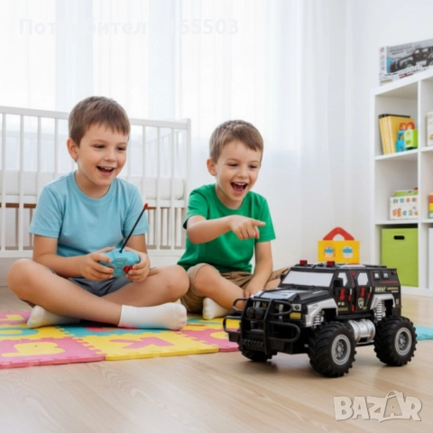 Радиоуправляемият джип Monster Truck SWAT 4x4, снимка 4 - Коли, камиони, мотори, писти - 52675963