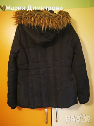 Дамско топло яке с качулка, снимка 2 - Якета - 52879413