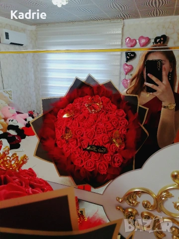 51🌹 вечен букет ✨🎀, снимка 4 - Романтични подаръци - 54152485